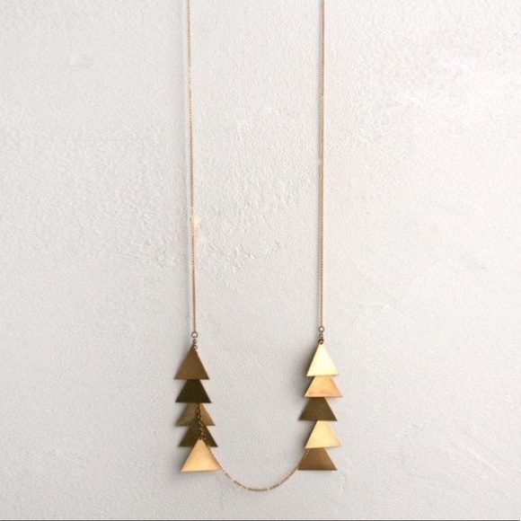 Laura Lombardi Scale Necklace Brass - Picture 3 of 11